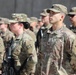 Soldiers receive the Norwegian foot march badge and certificate