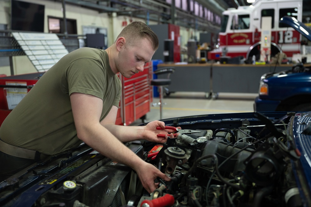Toil and oil: LRS Airmen keep the gears turning