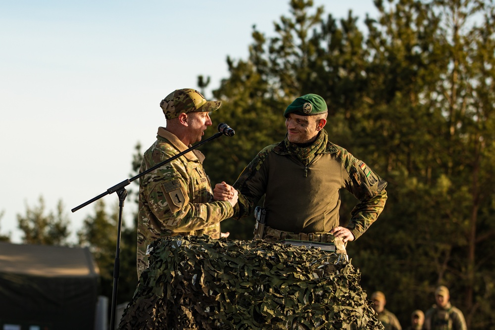 U.S. Soldiers and EFP Members Start Off the Rising Griffin Exercise