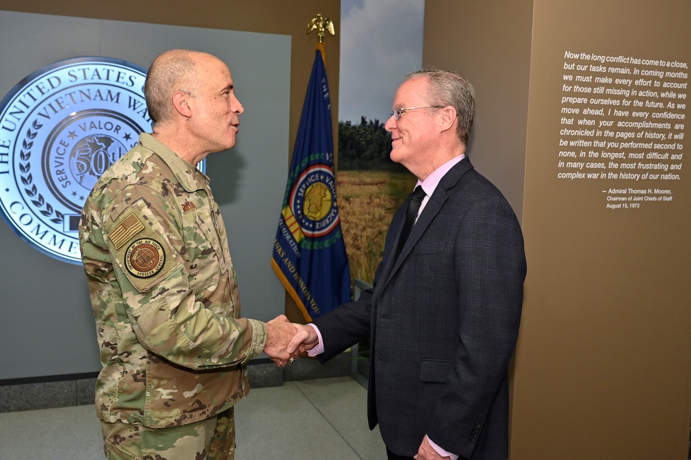 Lt. Gen. Robert Miller Vietnam flag presentation