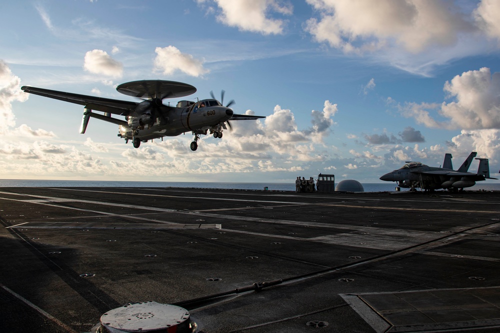 Abraham Lincoln conducts flight operations