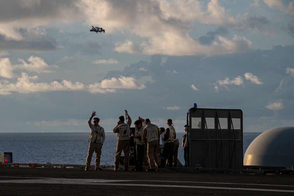 Abraham Lincoln conducts flight operations