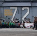 Abraham Lincoln Sailors conduct a FOD walkdown