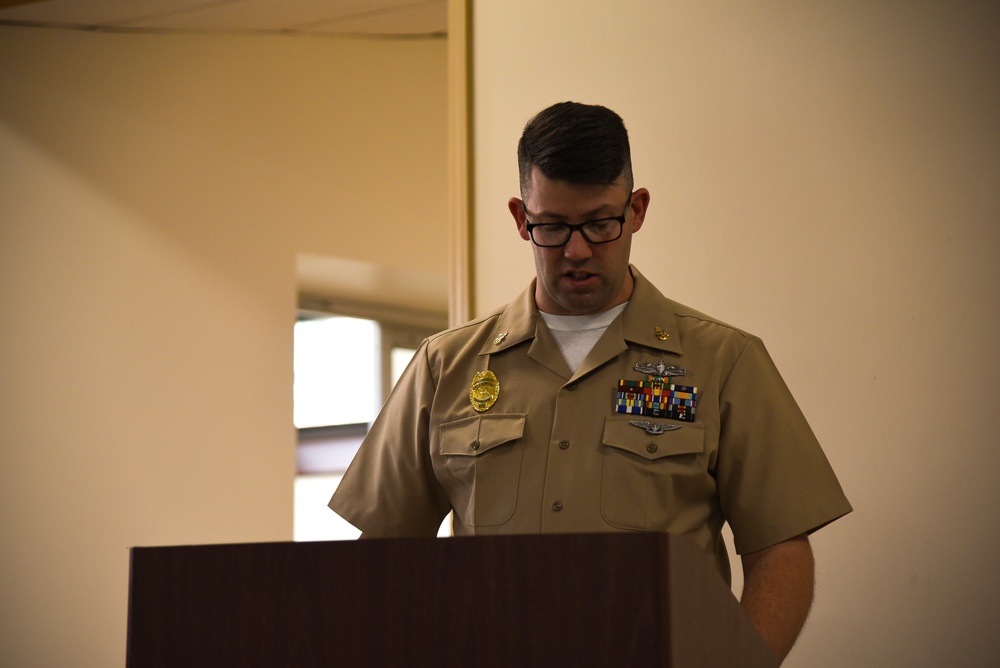 Chief recites the Chief Petty Officers Creed