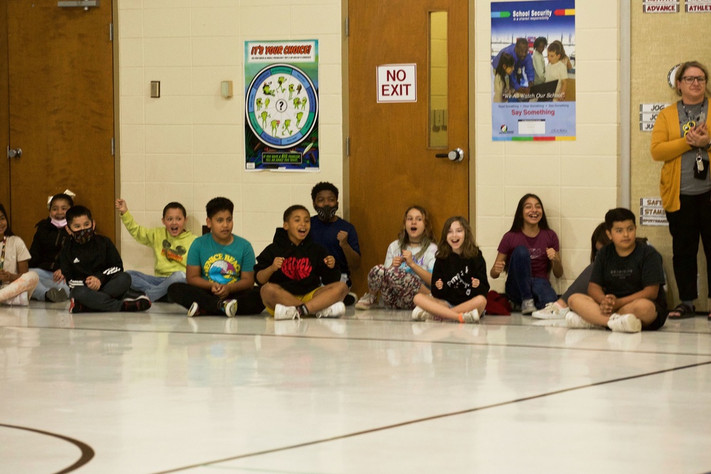 Bowley Elementary trots into Month of the Military Child with help of special guests