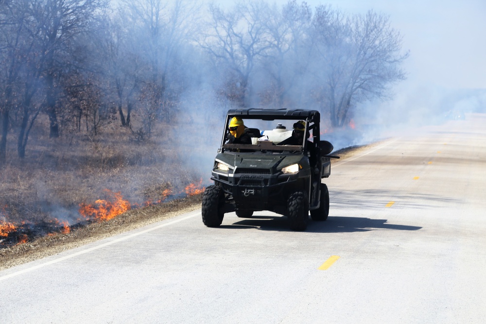 2022 prescribed burn operations at Fort McCoy