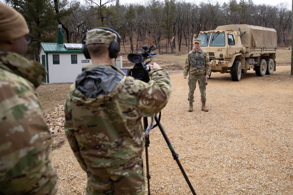 Soldier Conducts Public Affairs Training
