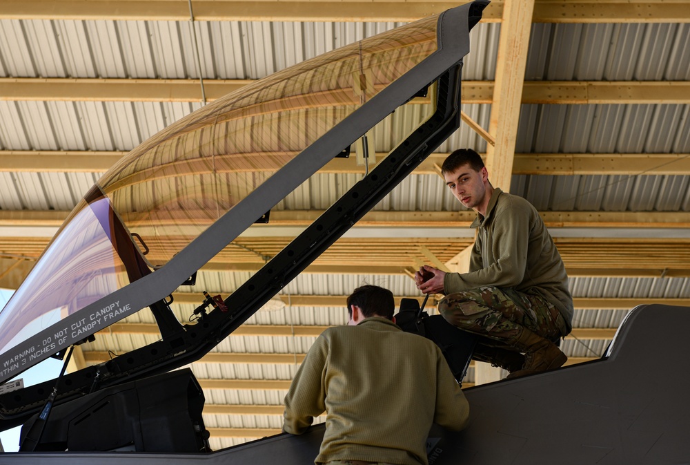 F-35A Lightning II arrives at Whitman Air Force Base for Exercise Agile Tiger