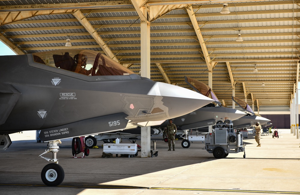 F-35A Lightning II arrives at Whitman Air Force Base for Exercise Agile Tiger