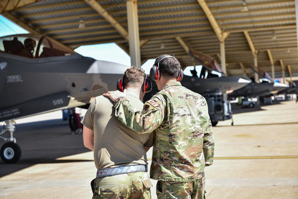 F-35A Lightning II arrives at Whitman Air Force Base for Exercise Agile Tiger