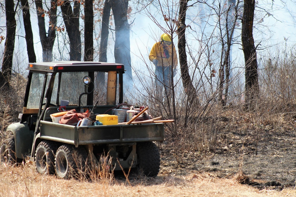 2022 prescribed burn operations at Fort McCoy