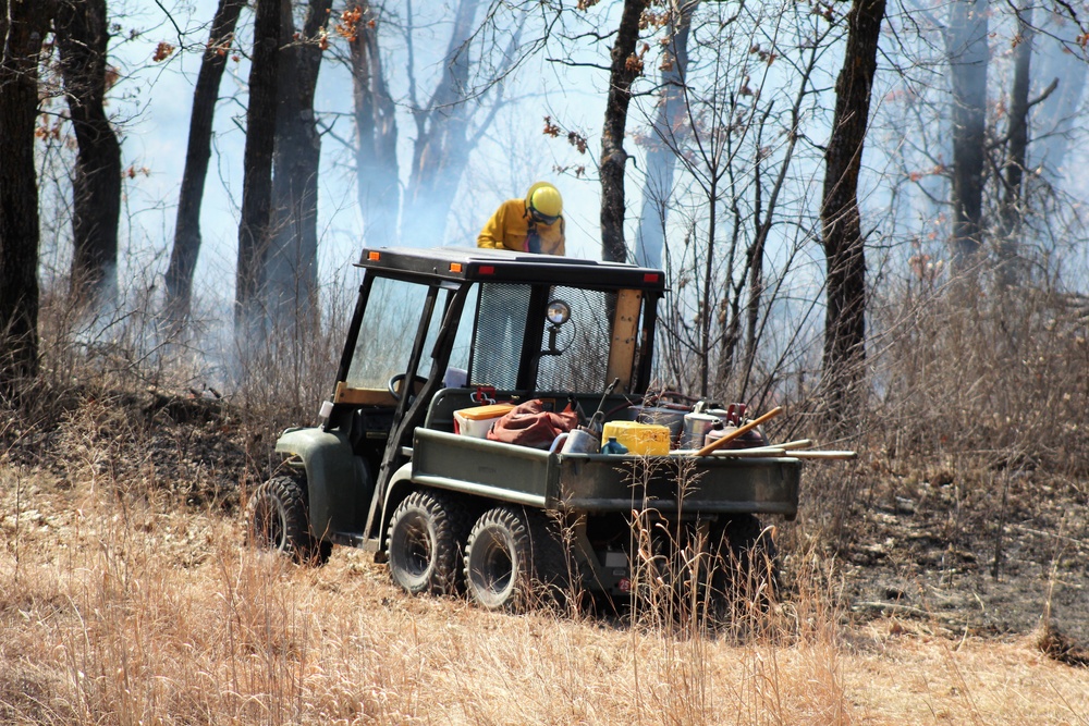 2022 prescribed burn operations at Fort McCoy