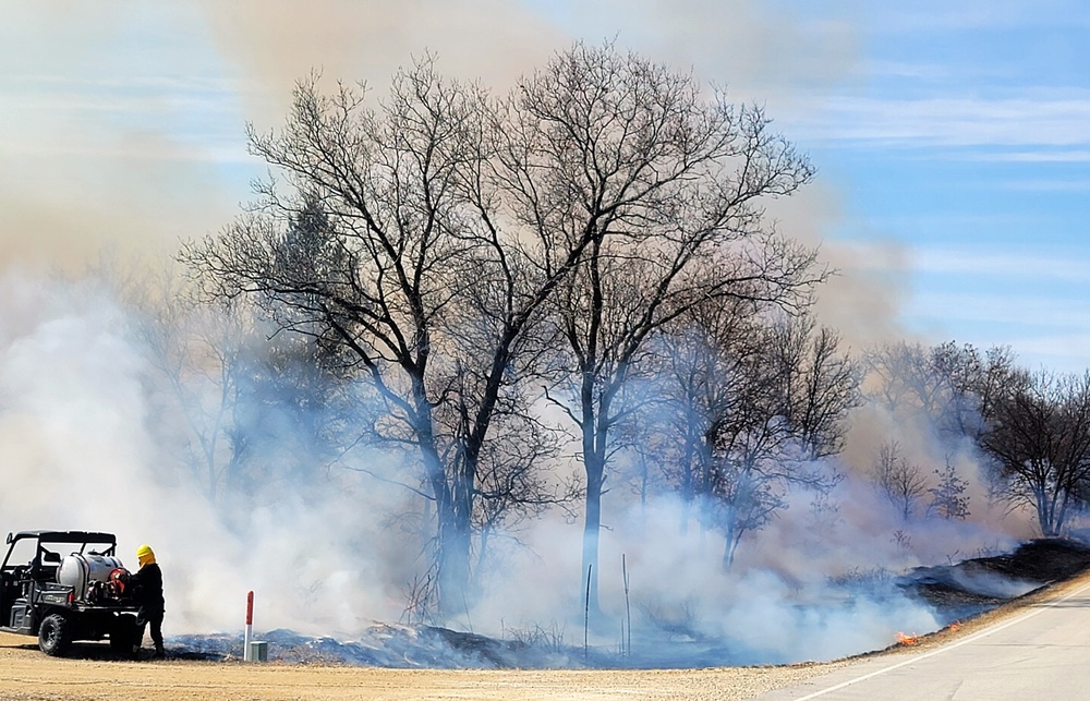 2022 prescribed burn operations at Fort McCoy