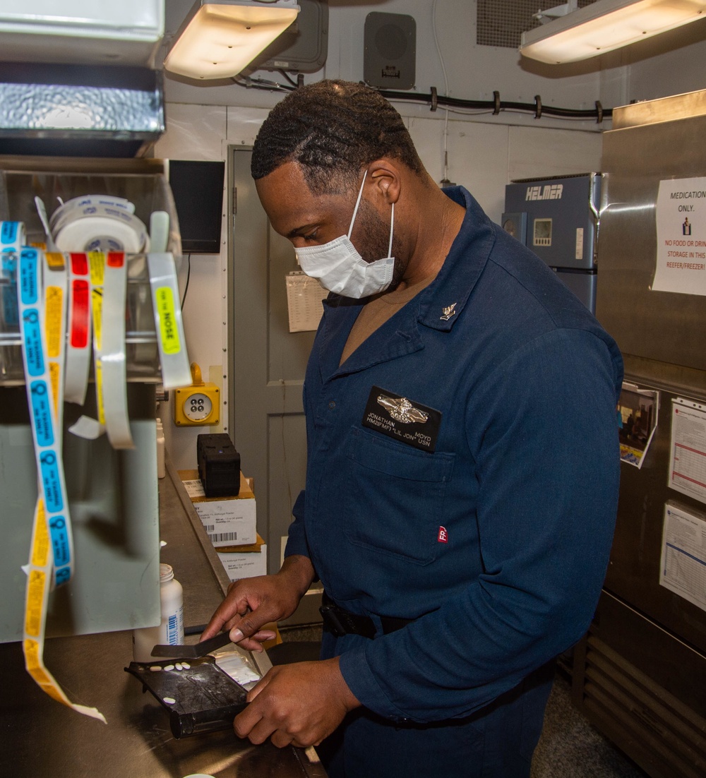 The Harry S. Truman Carrier Strike Group is on a scheduled deployment in the U.S. Sixth Fleet area of operations in support of naval operations to maintain maritime stability and security.