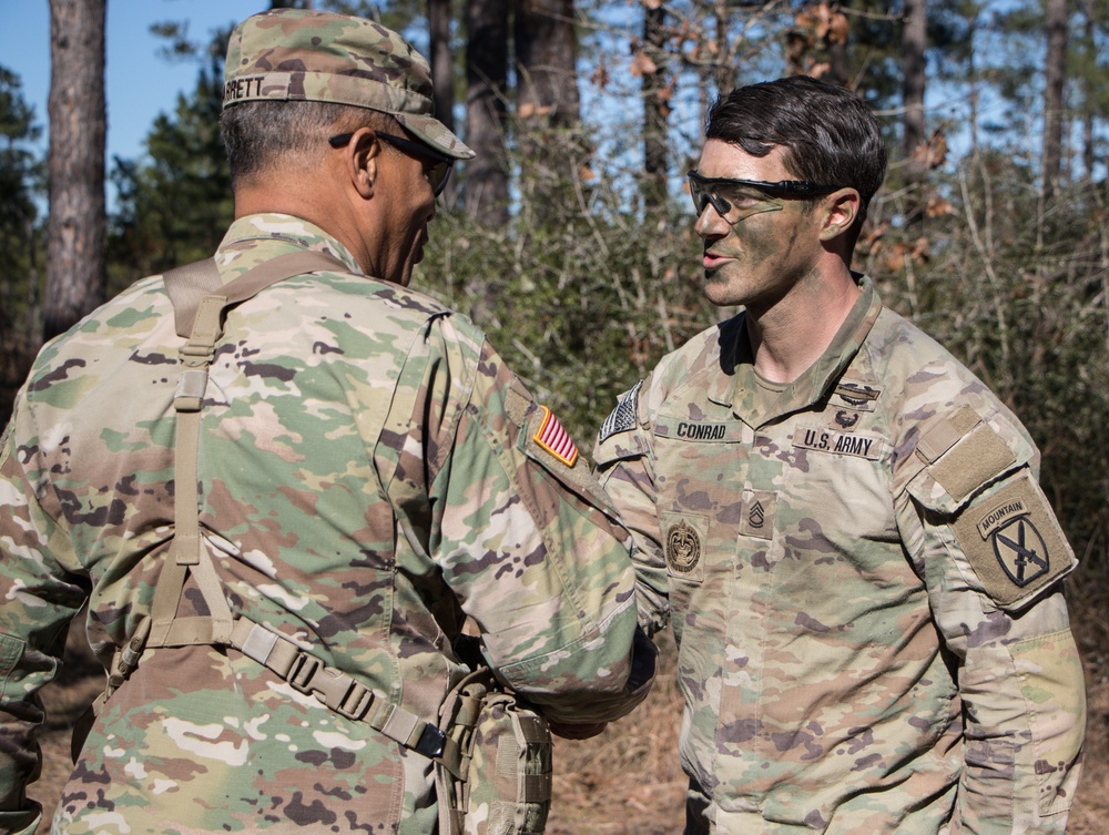 (FORSCOM) Commanding General Garrett at JRTC Jan. 2022