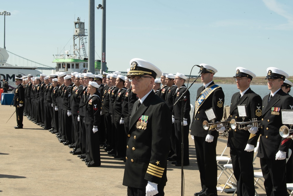 Navy Band Plays at Commissioning of USS Delaware