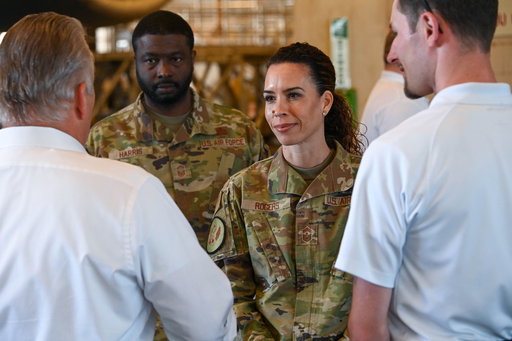 19th AF command chief shares her story at AAFB