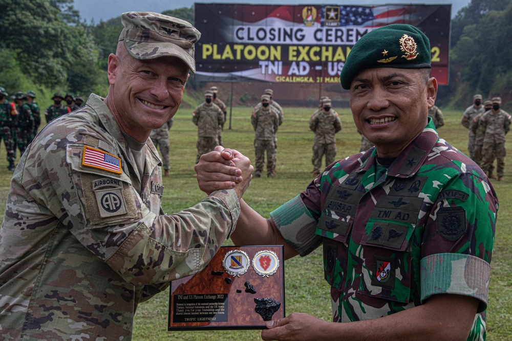 TNI/U.S. Army Platoon Exchange - Closing Ceremony