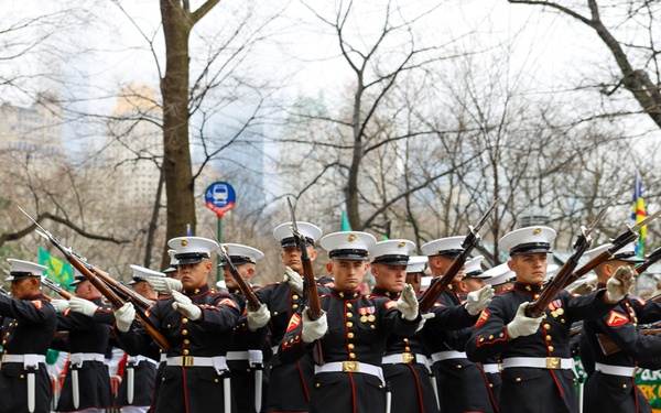 U.S. Marines at NYC St. Patrick's Day Parade