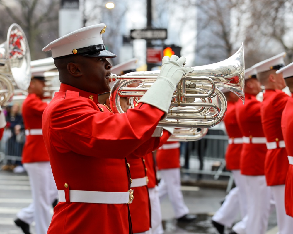 U.S. Marines at NYC St. Patrick's Day Parade