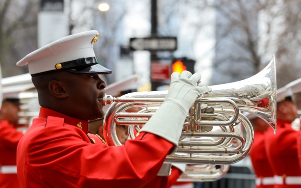 U.S. Marines at NYC St. Patrick's Day Parade