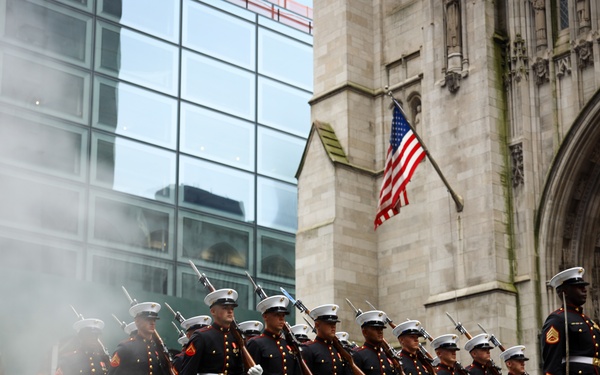 U.S. Marines at NYC St. Patrick's Day Parade