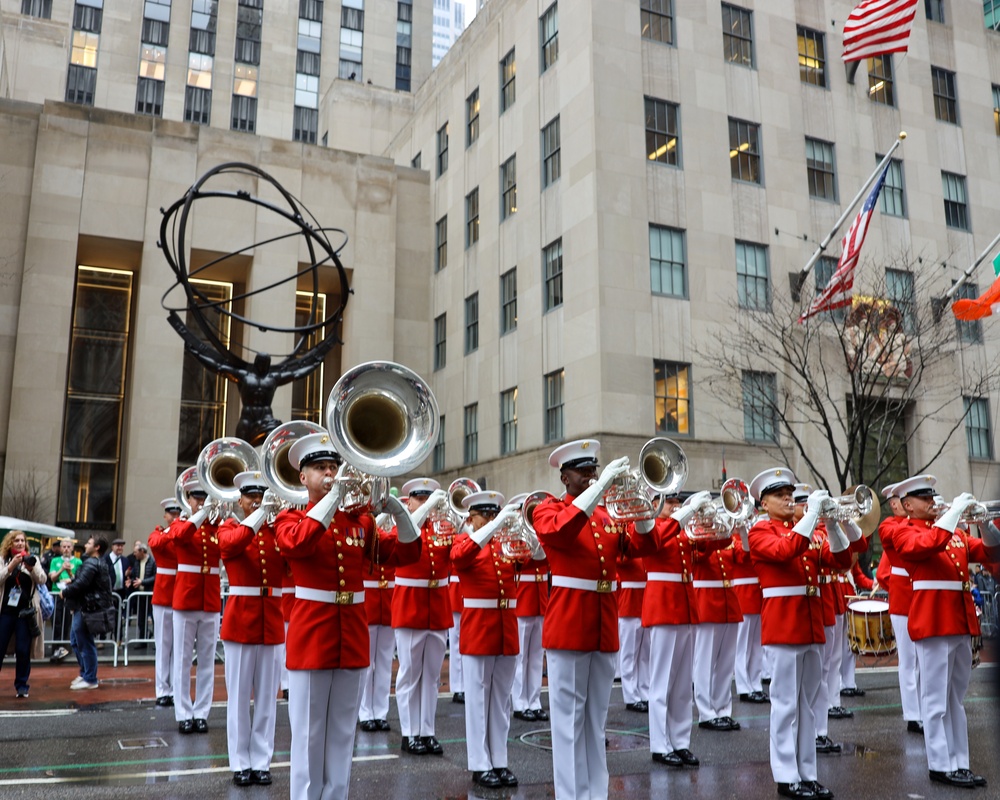 U.S. Marines at NYC St. Patrick's Day Parade