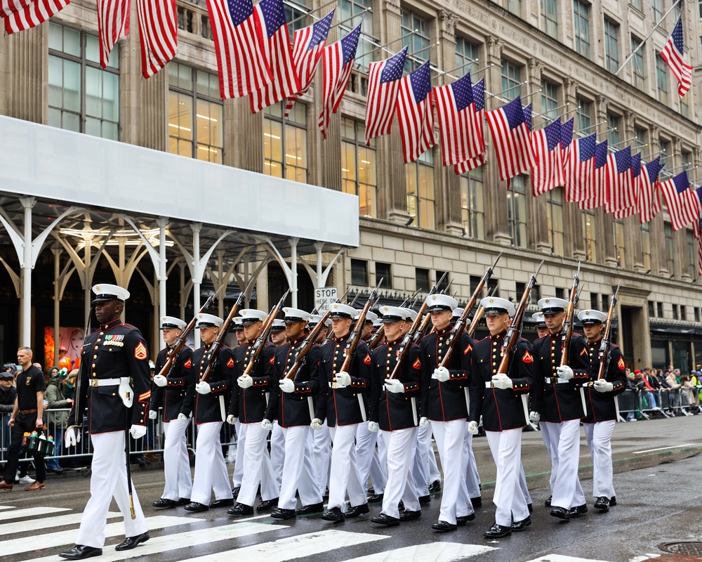 U.S. Marines at NYC St. Patrick's Day Parade
