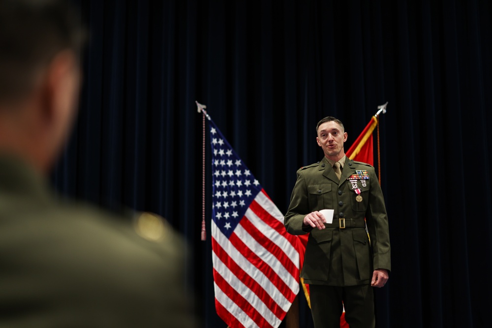 CWO4 Patrick Wire Retires from the United States Marine Corps