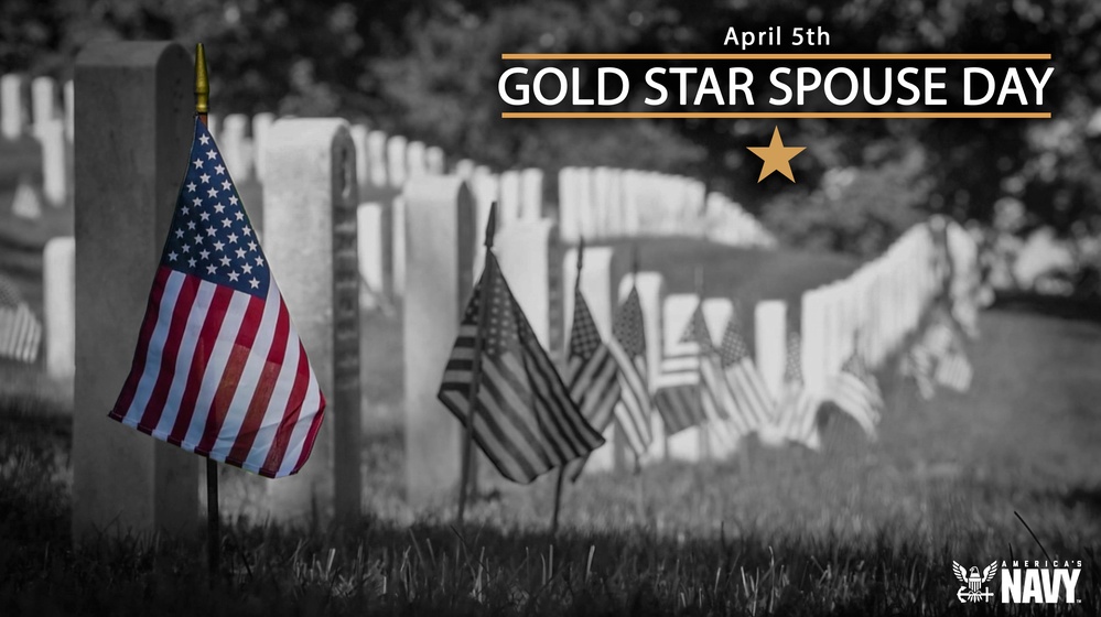 Gold Star Spouse Day Graphic