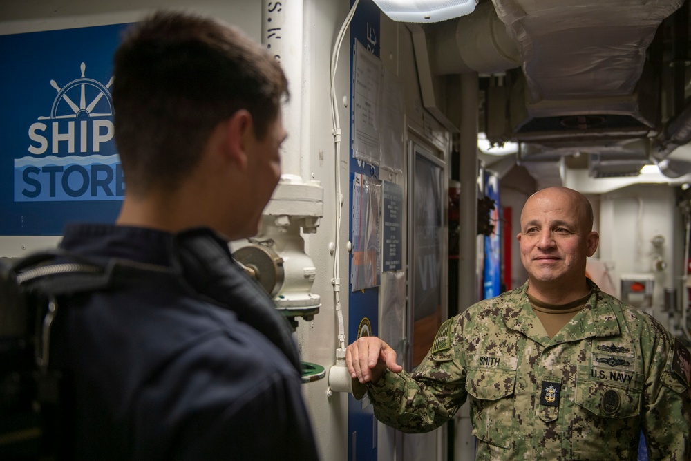 MCPON Smith Zumwalt Visit