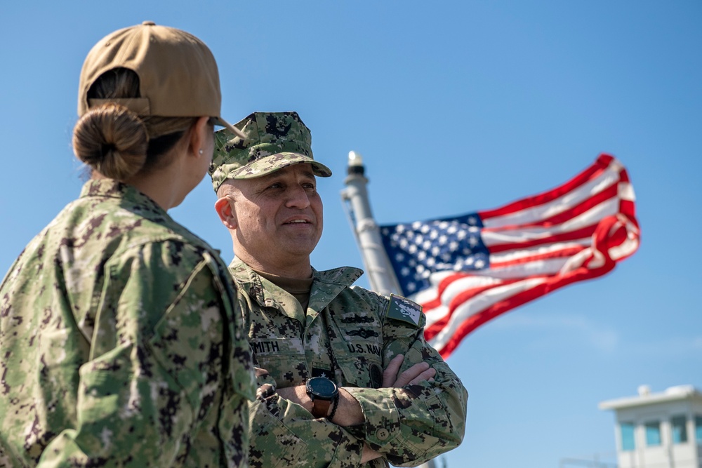 MCPON Smith Zumwalt Visit