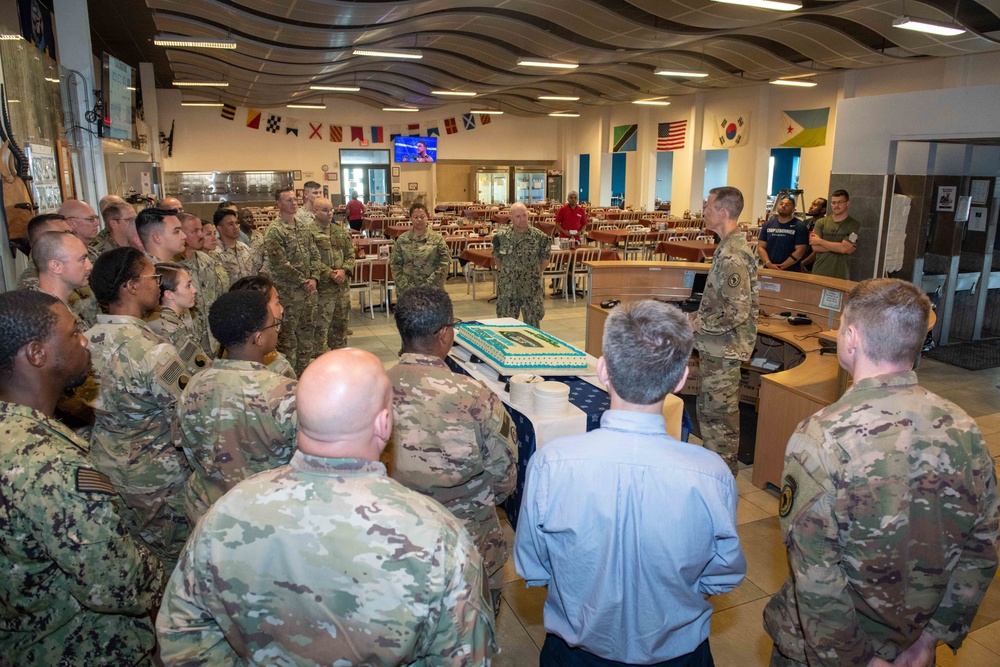 Sexual Assault Awareness and Prevention Month Cake Cutting, Camp Lemonnier