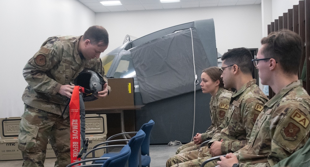 509th Operations Support Squadron readies public affairs specialists to fly during Exercise Agile Tiger