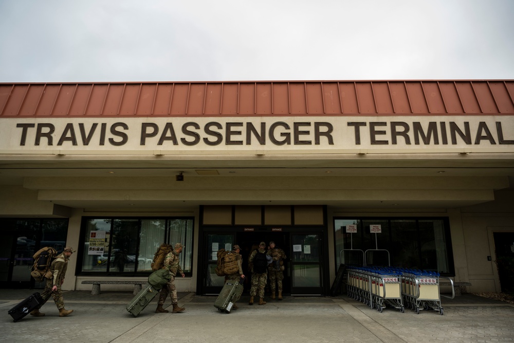 Contingency Response Wing deploys from Travis AFB