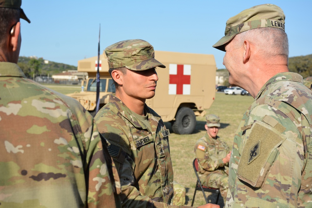 MEDCoE awards Expert Field Medical Badges in ceremony at Camp Bullis