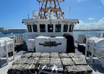 Coast Guard offloads a $20 million in cocaine, following at-sea drug bust near Puerto Rico