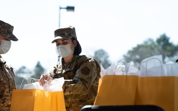 413th FSF donates care bags to local rehabilitation center