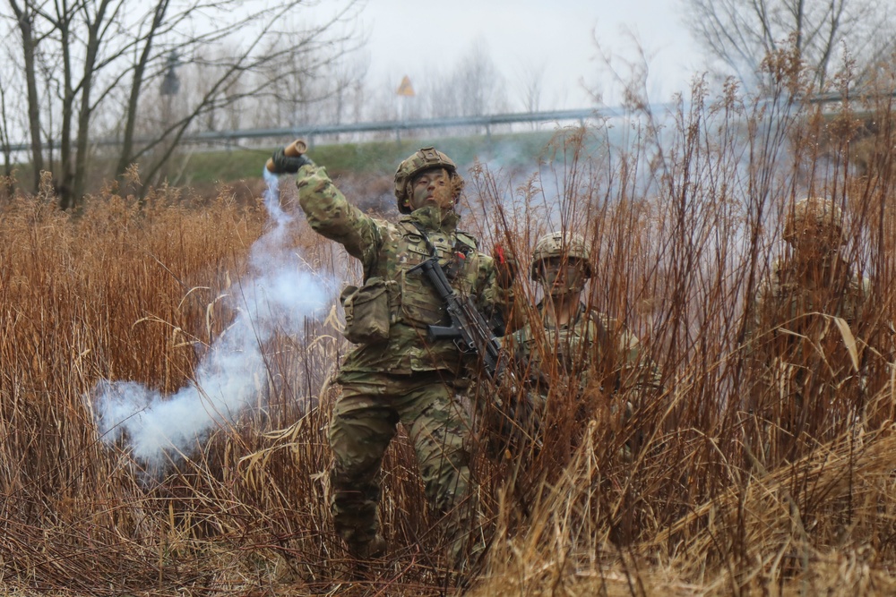 Paratroopers, Polish Allies take part in combined river crossing exercise