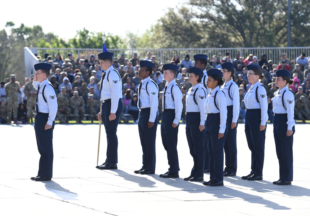 81st TRG Airmen execute drill down routines