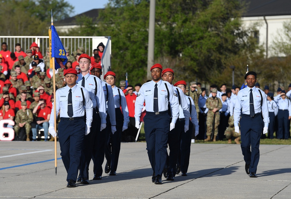 81st TRG Airmen execute drill down routines