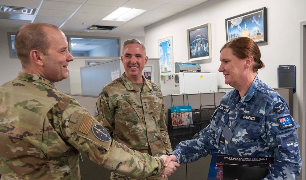 Space Operations Command Leaders Welcome Australian Defense Space Commander