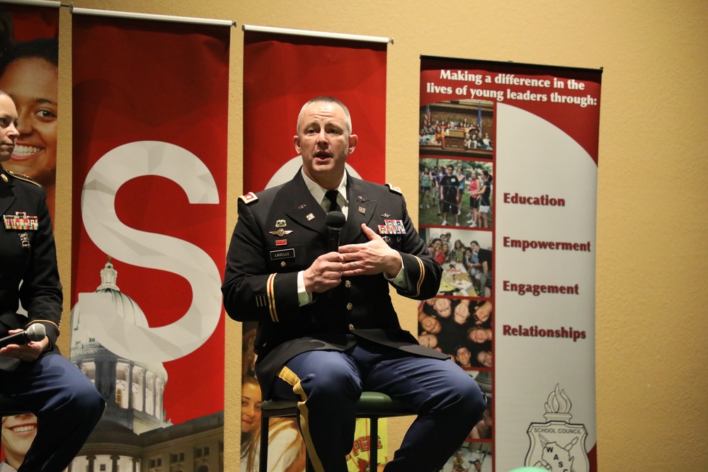 Fort McCoy Leaders Speak at Wis. Student Leadership Conference