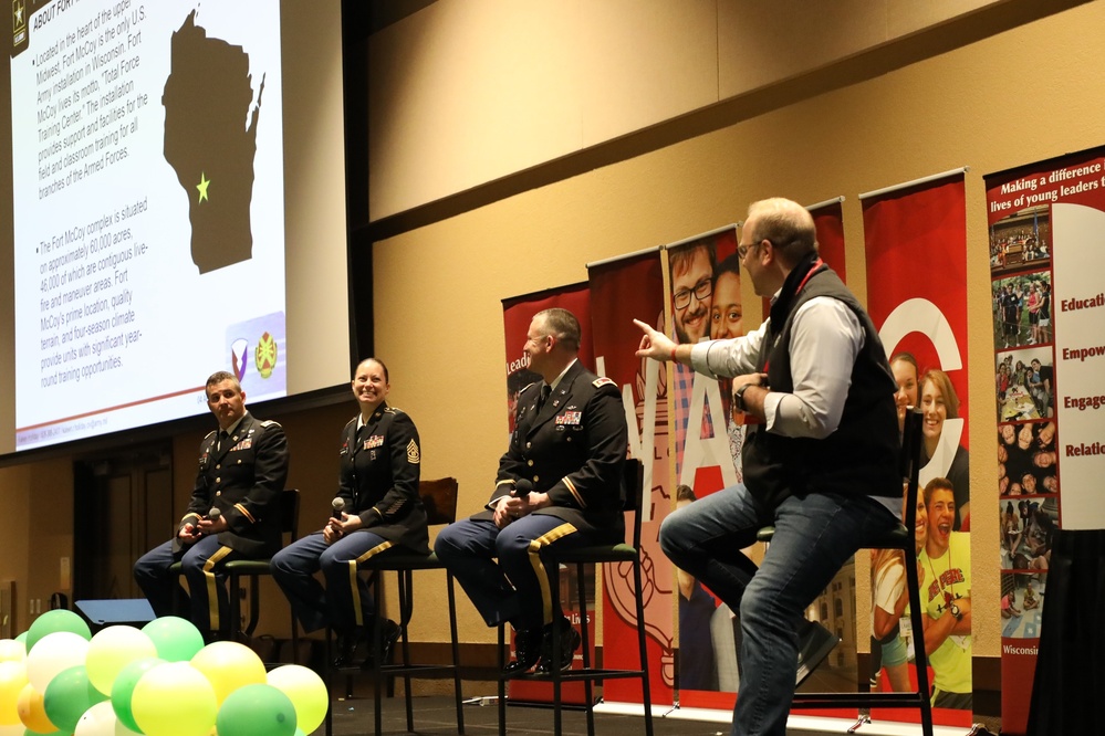 Fort McCoy Leaders Speak at Wis. Student Leadership Conference