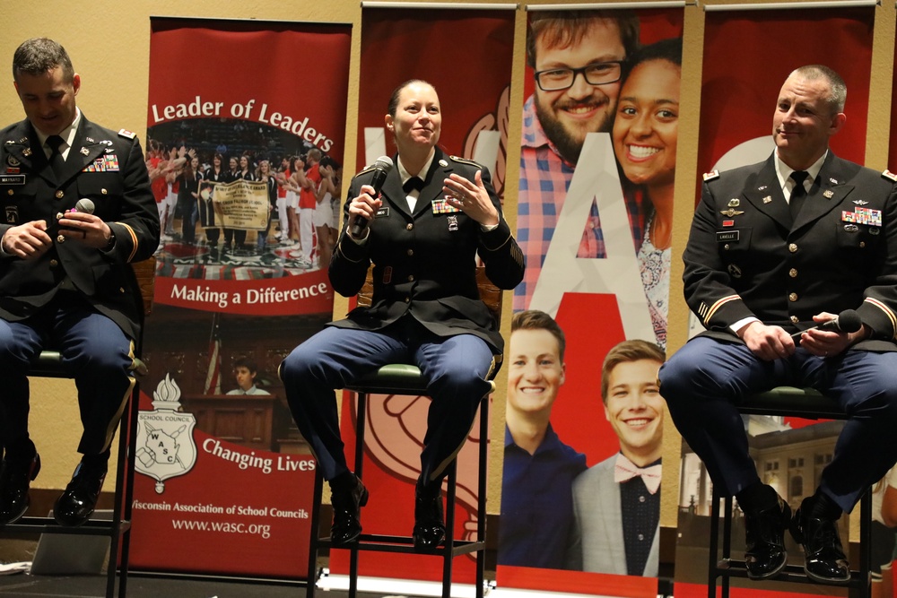 Fort McCoy Leaders Speak at Wis. Student Leadership Conference