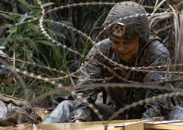 III MIG at Jungle Warfare Training Center: endurance course