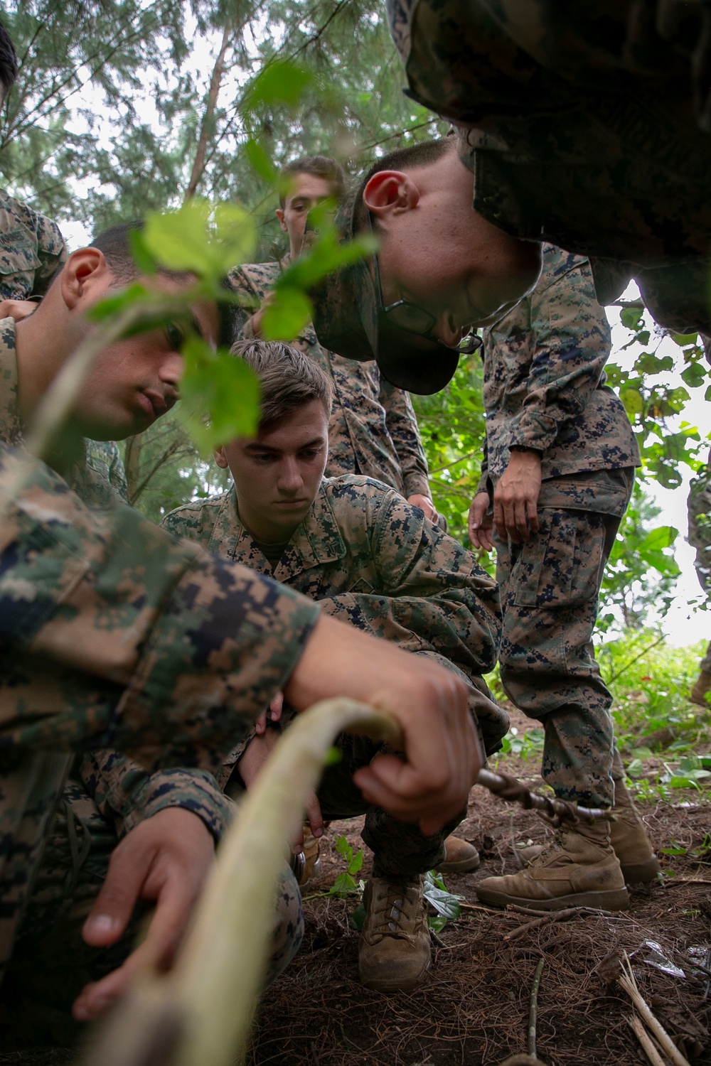 Balikatan 22 - Philippine Marines demonstrate field cooking techniques