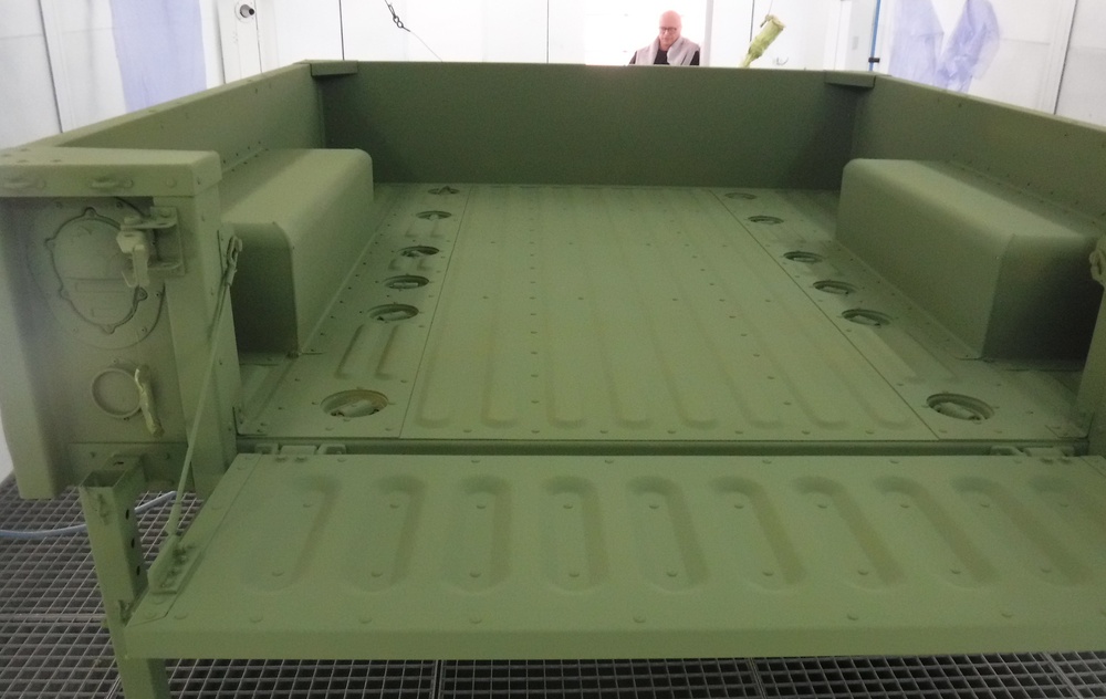 LRC Benelux tasked with turning tan-colored tactical vehicles, trailers to green