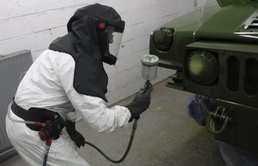 LRC Benelux tasked with turning tan-colored tactical vehicles, trailers to green