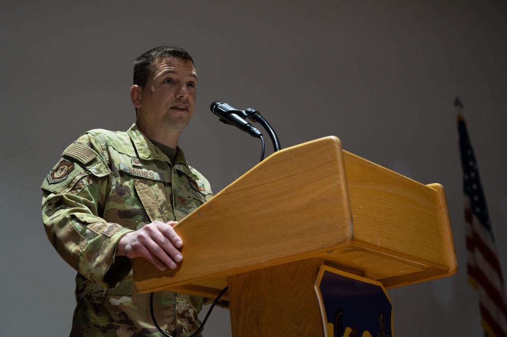 386th Air Expeditionary Wing holds change of command with 61st Expeditionary Airlift Squadron redesignation